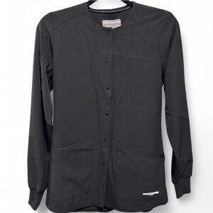 Skechers Scrub Barco Black Button-Up Jacket